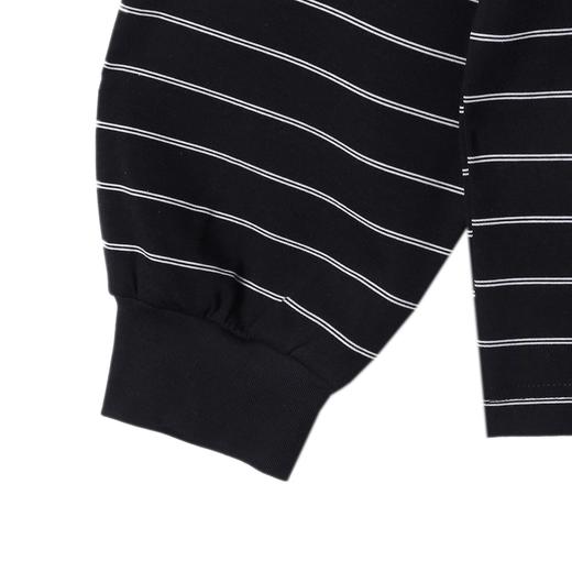 T633SDSA男士秋冬新款痞帅男装简约撞色条纹polo领长袖卫衣百搭宽松 商品图4