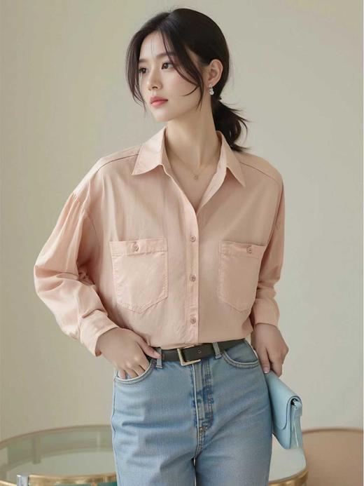 【秋新品】古泥品牌7500 棉➕再生纤维衬衫-喜出 商品图1