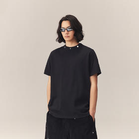 【黑水系列】CHINISM双领口重磅300g短袖T恤男纯棉夏半袖商场同款