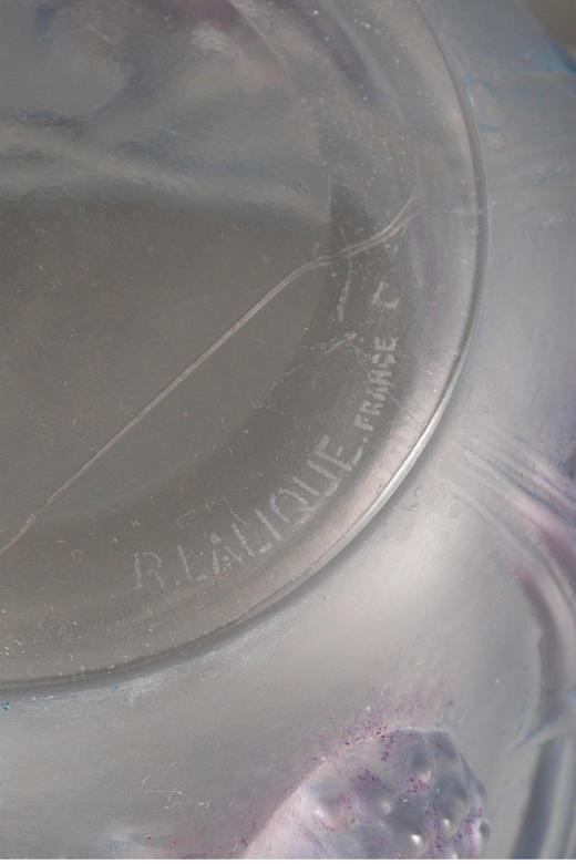 独角鹿西洋古董 法国顶级水晶工坊莱俪LALIQUE设计出品「MURES 黑莓」 商品图5