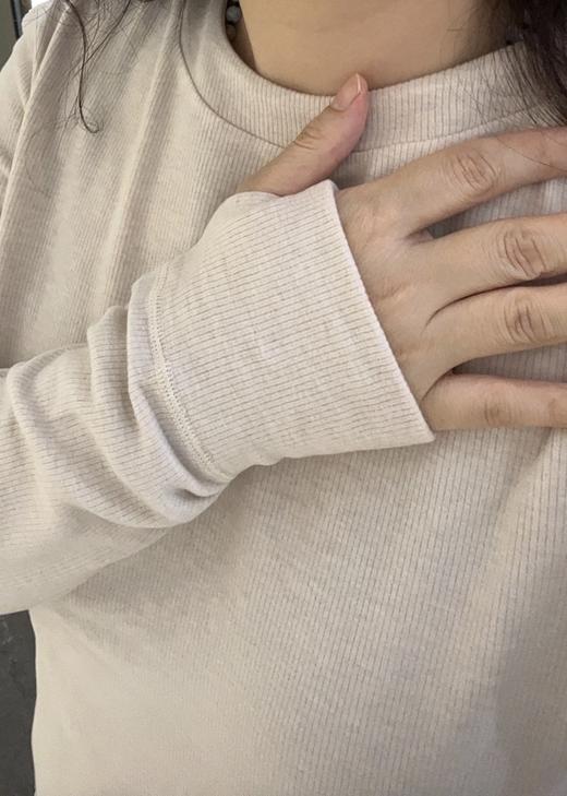 【莱赛尔绵羊毛打底外穿】SCHIESSER德国舒雅女士圆领长袖莱赛尔绵羊毛腈纶混纺面料打底衫保暖260g31/26178U 商品图7