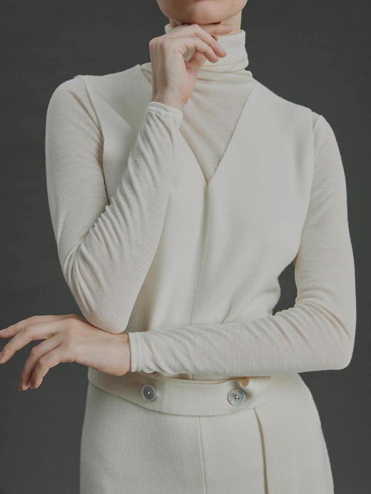 FREY｜KT073 PORTO knit dress [ 白 ] 商品图10