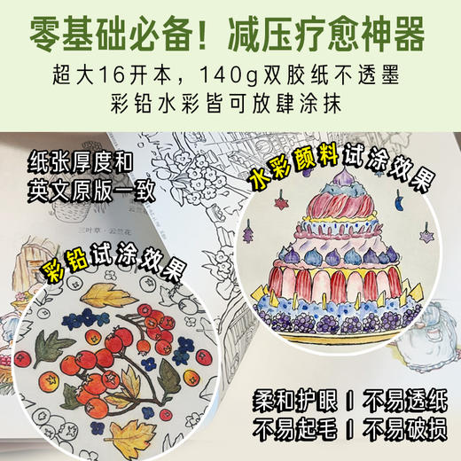 野蔷薇村的故事·涂绘版平装儿童3岁+原著手稿插画线稿涂色绘本 商品图2