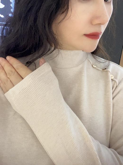 【莱赛尔绵羊毛腈纶打底外穿】SCHIESSER德国舒雅女士小高领长袖莱赛尔绵羊毛腈纶混纺面料打底衫保暖260g31/26180U 商品图7