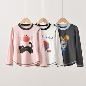 Rarmoell拉慕儿休闲撞色麻丝T恤25107小公主衣柜的必备款