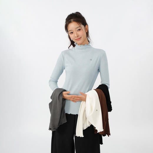 基本款木耳边打底衫-纪念日百货门店同款165494766 商品图0