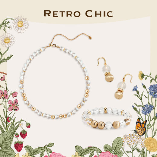 【秋季上新】Garden of Eden 伊甸园系列 | 果壳晶石双珠三件套 商品图0