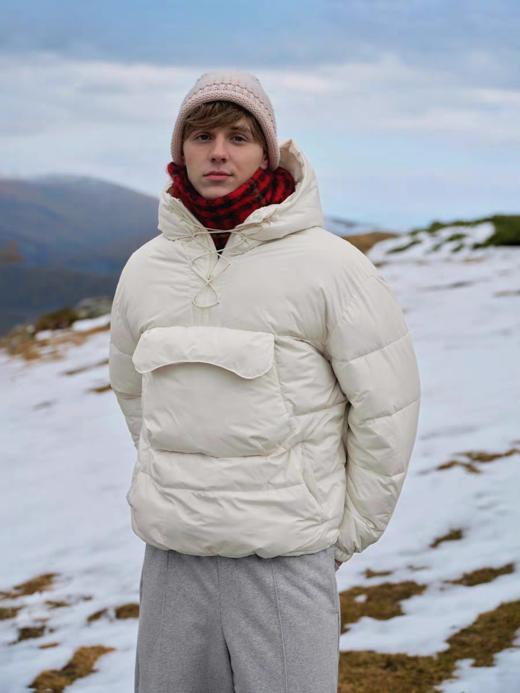 Evistub/E-4DWT978/抗撕防寒加厚半开襟棉服 商品图0