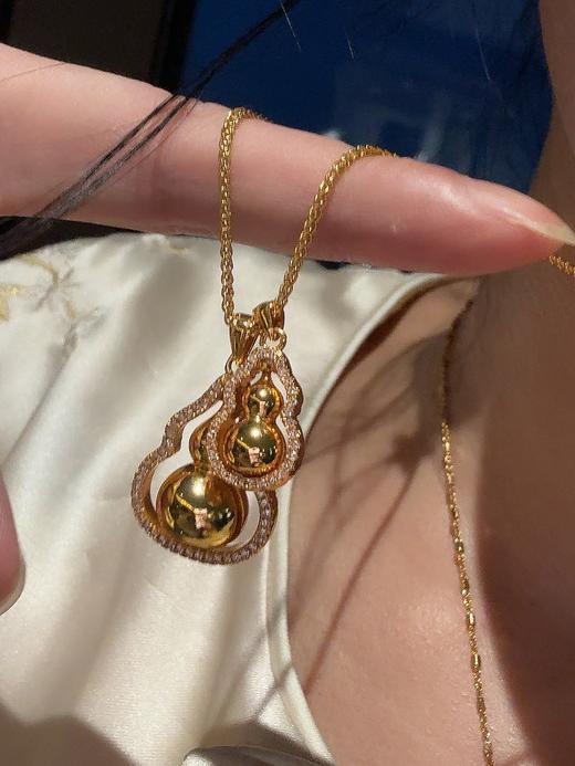 古&法&金V金镀真金沙金双笙葫芦 商品图7