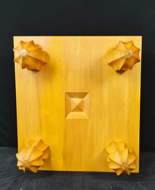 围棋界的天才棋士【吴清源】签名日本产本榧五寸带脚围棋盘 商品图10