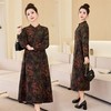 复古宽松显瘦气质，碎花长裙长袖棉麻连衣裙HR-NYMYZ3303 商品缩略图3