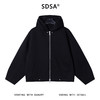 25Y256SDSA男士秋冬新款痞帅男装痞帅纯色铆钉拉链连帽卫衣百搭开衫外套 商品缩略图1
