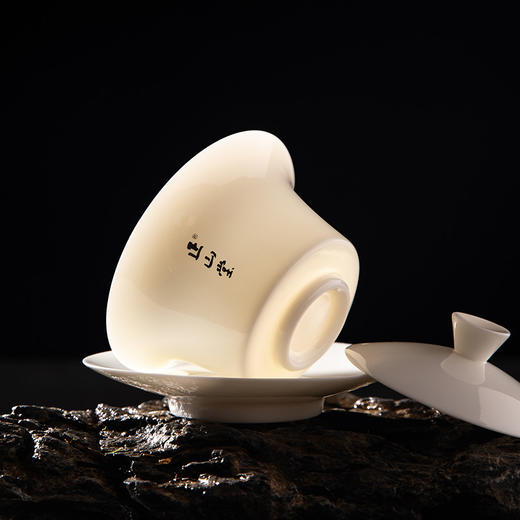 正山堂茶业 白瓷盖碗瓷都德化120ml/150ml茶具 商品图2