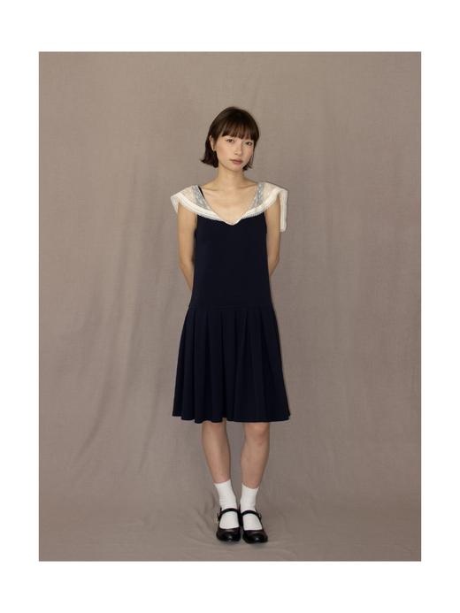 Kaiy Xiao 魔法航海系列 蕾丝海军领连衣裙（包括蝴蝶结） 商品图2