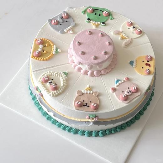 动物卡通手绘蛋糕-低糖处理无添加 商品图2
