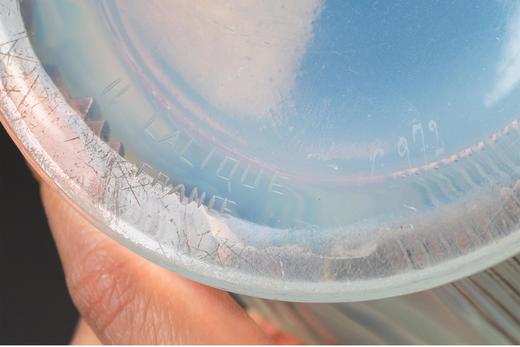 独角鹿西洋古董 1926年法国水晶工坊莱俪LALIQUE设计出品「Danaides 达那伊得斯」主题欧泊水晶花瓶 商品图4