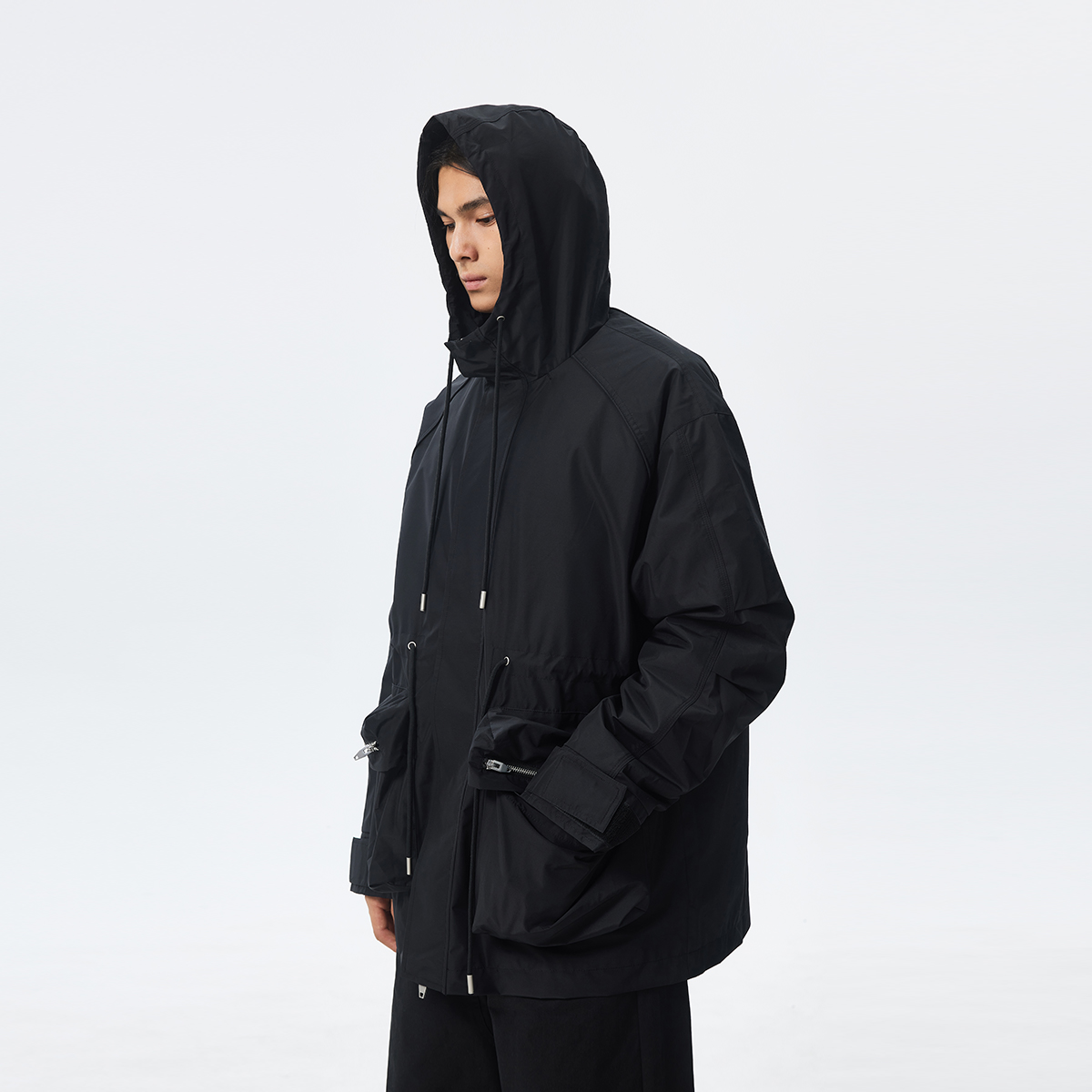 CHINISM赤尘 户外三防机能夹克男冬季新款美式黑色工装男士外套