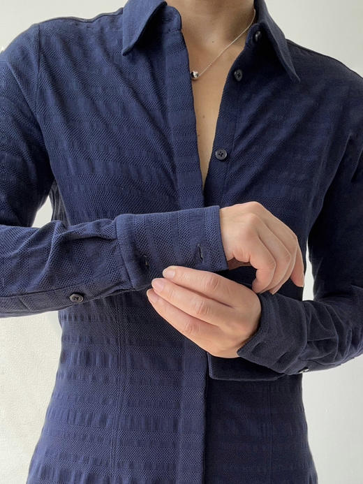 FREY｜DR068 ARBOGA shirt dress [ 深蓝 ] 商品图2