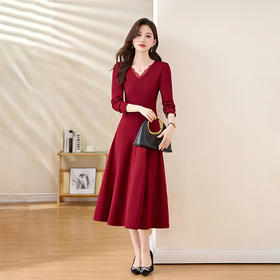 HR ZRX5657气质时尚潮流法式连衣裙