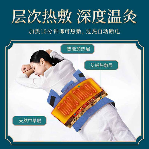 升级款【艾绒肩灸宝】高质量红花玫瑰艾绒内胆肩颈宝电热热敷暖肩护颈宝理疗脖子背部脊椎 商品图1