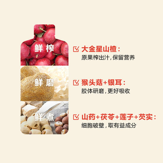 山楂四神汤 | 一袋约等于1斤膳食食材 饭后一袋 酸甜清爽好吸收 宝妈圈口碑爆款  鲜榨+鲜磨+鲜煮 免煮膳食汤 商品图2