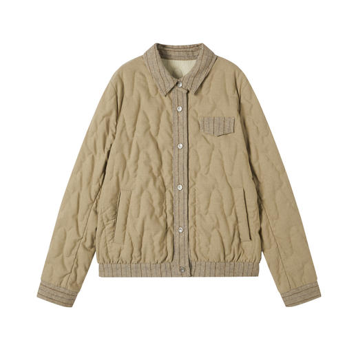 谜底两面穿羽绒服女2025冬季新品翻领百搭短款鸭绒服女254MY1709 商品图4