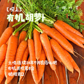 坝上有机胡萝卜（基地直发-顺丰包邮）|5斤/箱，来自河北张家口，生产者：李鹏飞【合作生产，公平贸易】