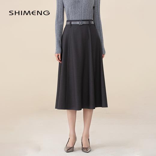 SQQ3BE033诗梦岩石灰赫本裙 商品图0