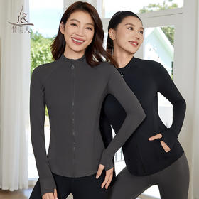 梵美人 F2317 瑜伽外套 无胸垫 温暖棉感