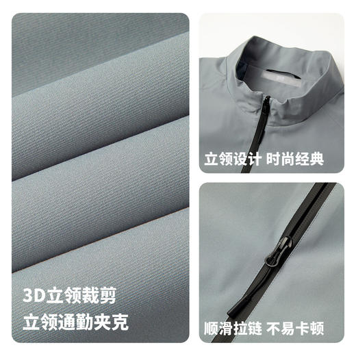 【耐磨&防水】圣得西男轻商务简约立领夹克2025秋季新款通勤外套 商品图4