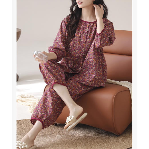 裁缝学苑AQ540梭织棉纱布睡衣纸样家居服圆领七分袖打版裁剪图 商品图4