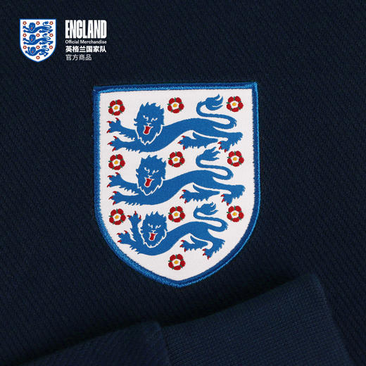 【官方正版】英格兰国家队 | 秋季新款深蓝连帽卫衣运动休闲长袖 商品图4