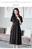 中秋大力度清仓~（不支持退）X7608 古泥/亦文压皱32%天丝小黑裙压皱气质宽边连衣裙-喜出 商品缩略图3