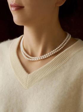 伽罗JALO 5-5.5mm高等级淡水珍珠双层链