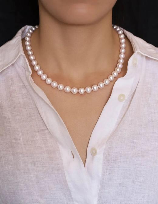 伽罗JALO 9-9.5mm 高等级淡水珍珠项链 商品图0