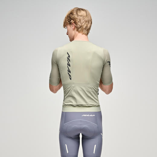 MAAP 男士 Emerge Jersey 流沙绿 短袖骑行服 商品图1