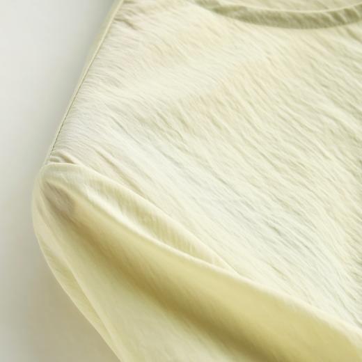 weyo新款夏季女宽松冰丝皱灯笼袖遮肉显瘦圆领衬衫880118 商品图3