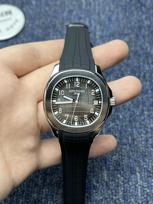 百达翡丽海底探险者系列 银手雷 PP5167 "黑毒液手雷"改装表 男士腕表 商品图1