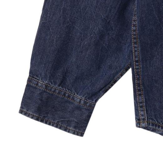 C53030SDSA男士秋冬新款痞帅男装休闲牛仔衬衫时尚宽松翻领长袖渐变外套 商品图4