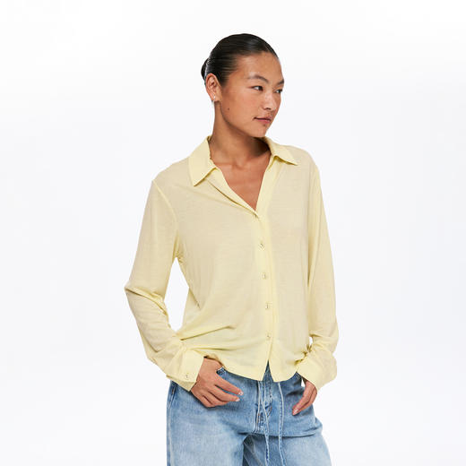 oneupV领羊毛针织衬衫 商品图3