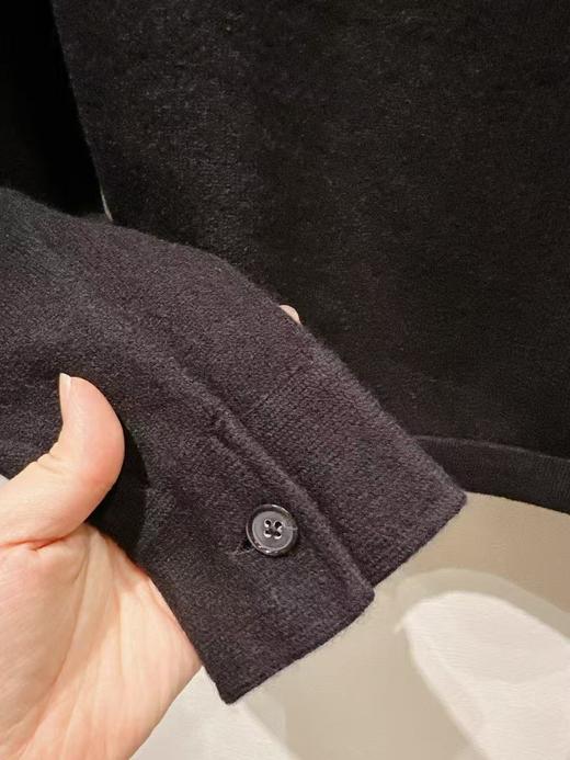 中性款翻领针织开衫毛衣 商品图2