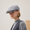 谜底前进帽2025冬季新品羊毛混纺立体帽灰色百搭帽子女254MQ1951 商品缩略图1