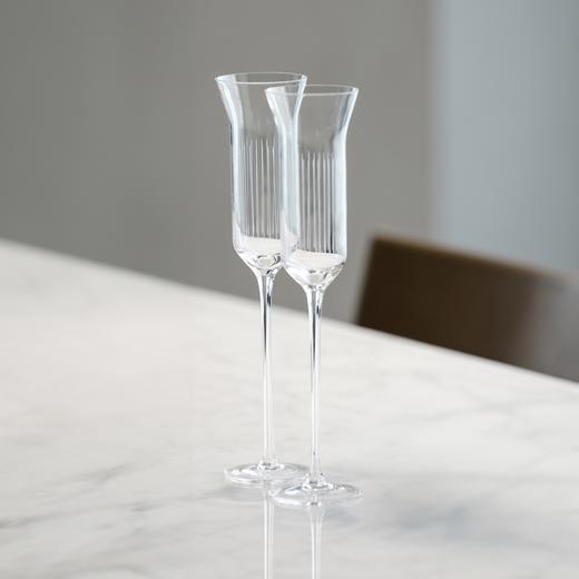 絮雨手刻水晶香槟杯套装 RESONG日诵家居 酒杯礼品 商品图5