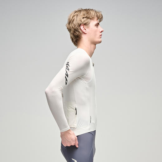 MAAP 男士 Emerge LS Jersey 秋雾白 长袖骑行服 商品图2