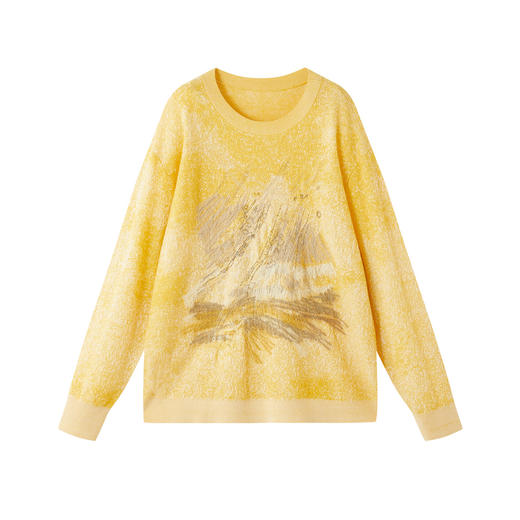 谜底套头针织衫长袖2025年冬季新品羊毛柔软蓬松毛衣女254MZ1852 商品图4