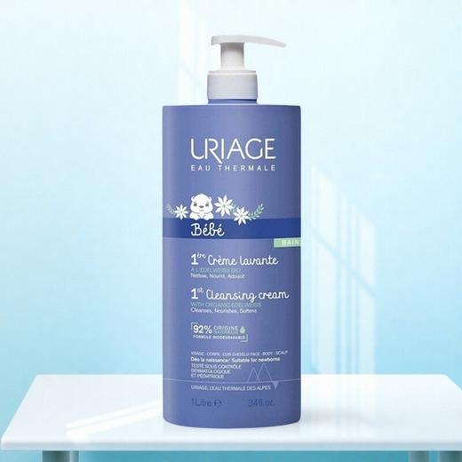 依泉Uriage婴幼儿洁肤霜1L温和清洁水润肌肤洁面霜 商品图1