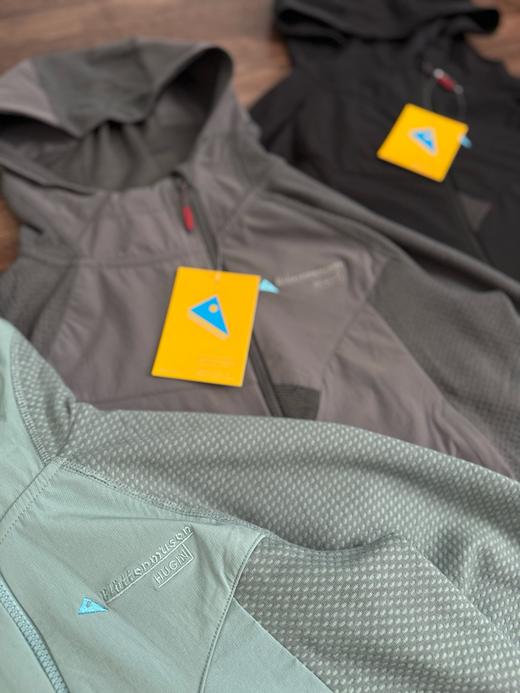 n攀山鼠 男款户外保暖快干运动帽衫拉链版神鸦 商品图7