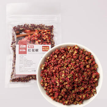 诗腾红花椒100g  四川大红袍麻椒 香辛料 干花椒粒卤料调料火锅调味料 /粮油调味 /调味品 /基础香辛料 商品图6
