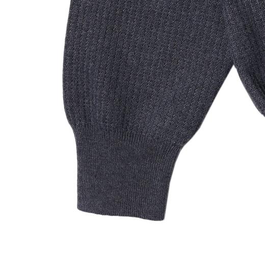 M055SDSA男士秋冬新款痞帅男装潮牌纯色polo翻领针织衫休闲百搭毛衣 商品图4