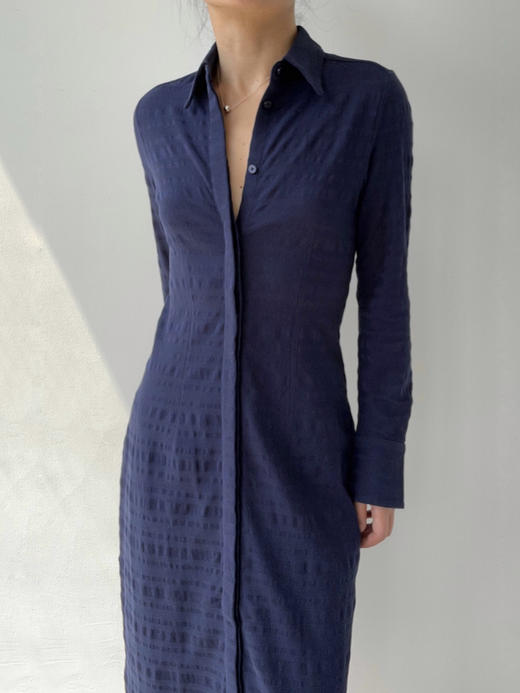 FREY｜DR068 ARBOGA shirt dress [ 深蓝 ] 商品图0